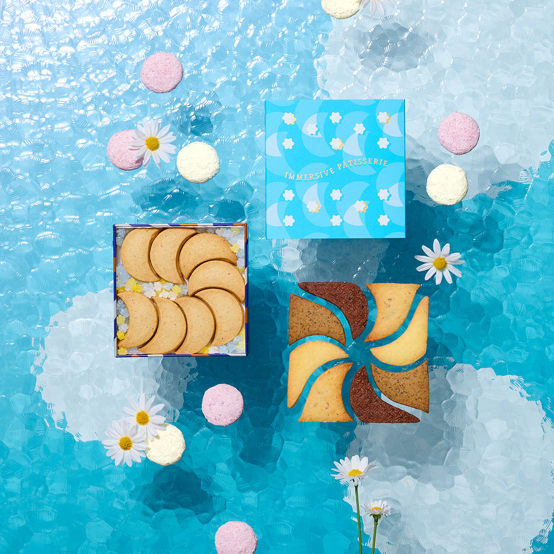 しろいし洋菓子店のクッキー缶~湖のほとりの花束~