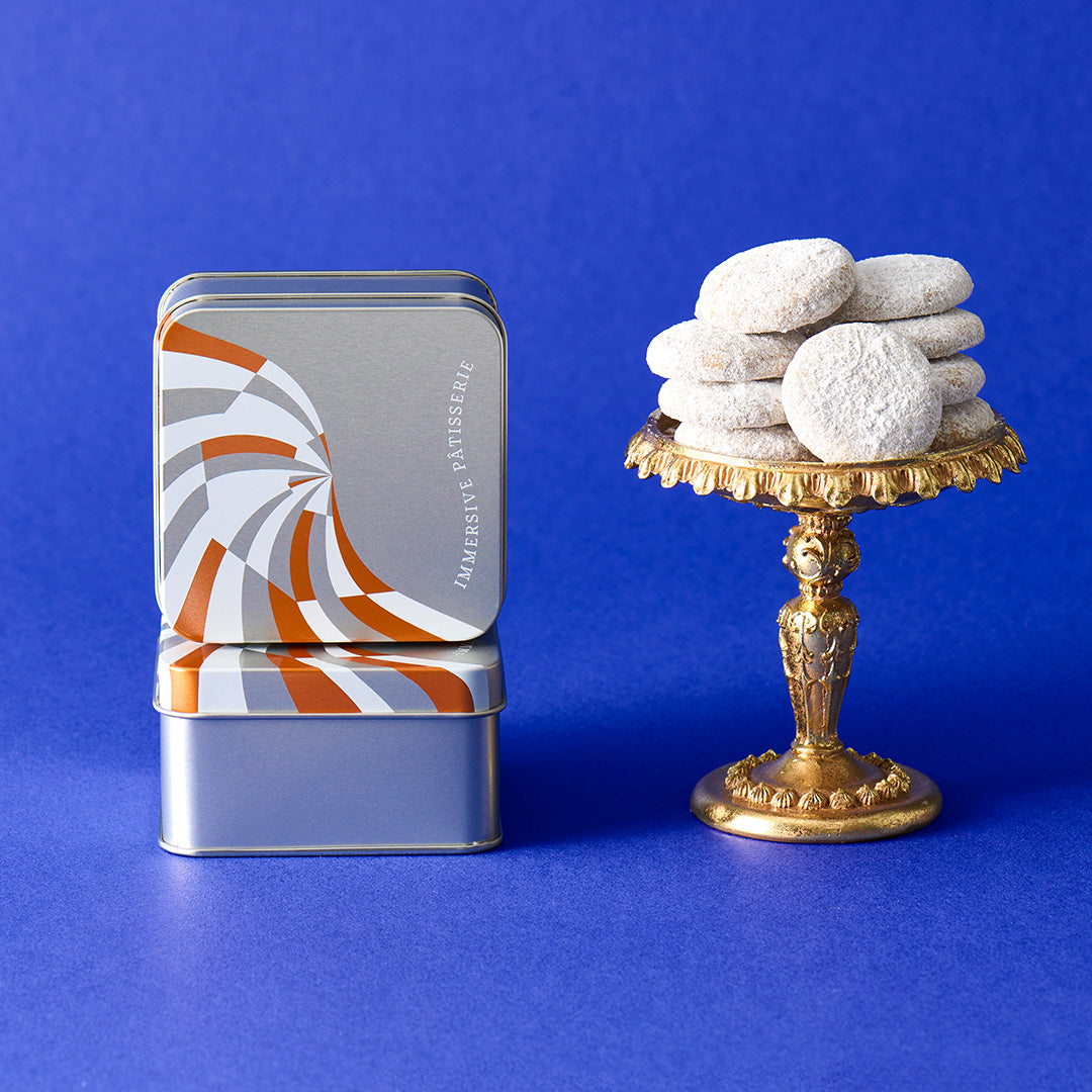 しろいし洋菓子店のミニクッキー缶~ブールドネージュ〈アールグレイ〉~