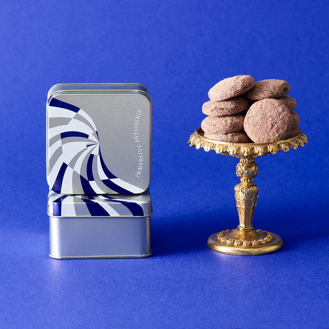 しろいし洋菓子店のミニクッキー缶~ブールドネージュ〈コーヒー〉~