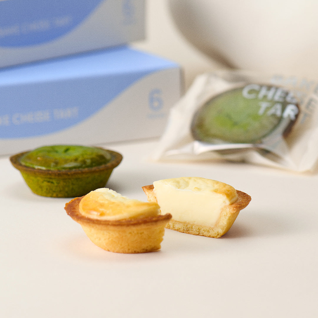 チーズタルト6P BOX〈オリジナルチーズタルト3個・抹茶チーズタルト3個〉