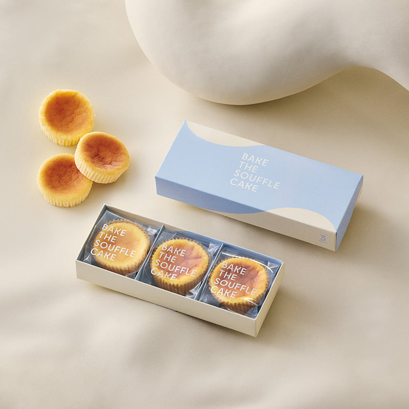 ベイクTHEスフレケーキ〈北海道クリームチーズ〉3個入