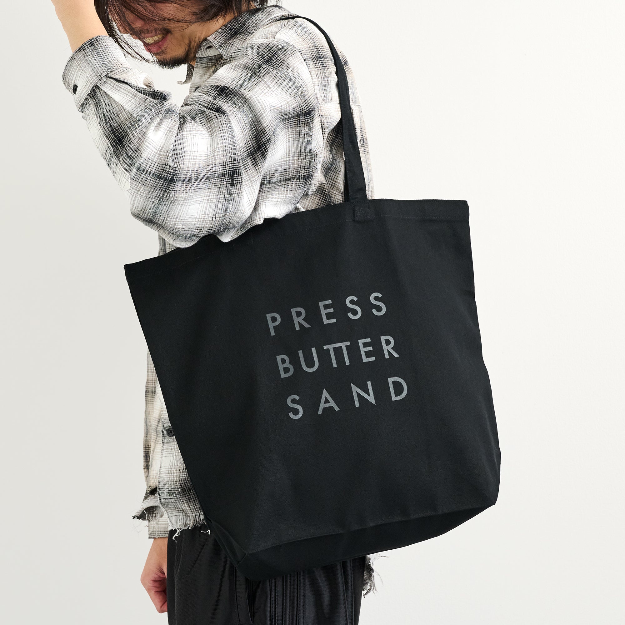 PRESS BUTTER SAND ロゴトートバッグ3