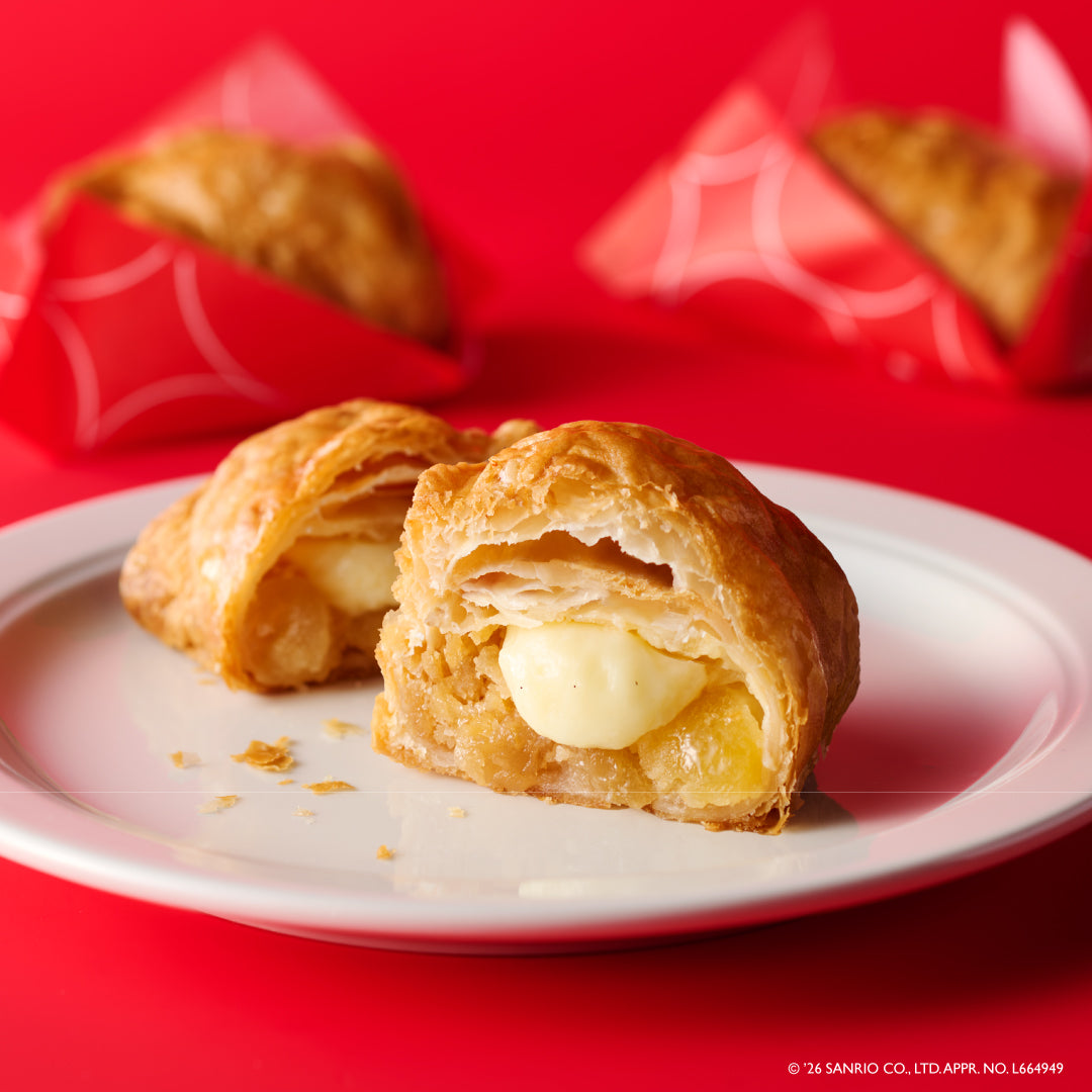 ハローキティのミニプレートセット(カスタードアップルパイ4P)