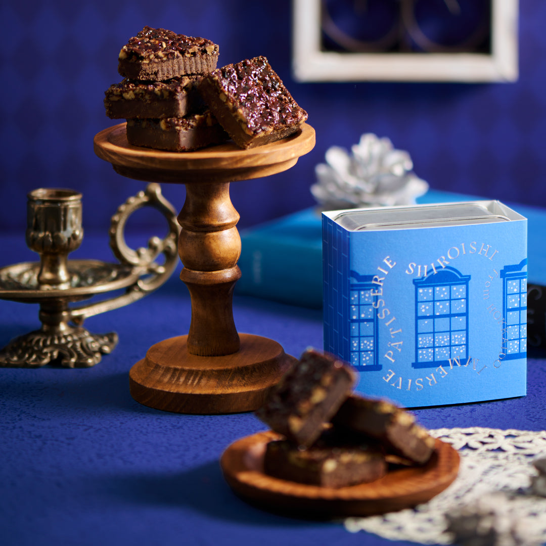 しろいし洋菓子店のミニクッキー缶~ショコラフロランタン~