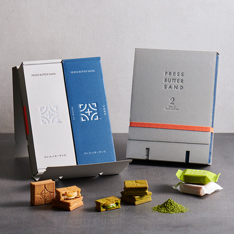 バターサンド2種セット贈り物〈宇治抹茶〉10個入