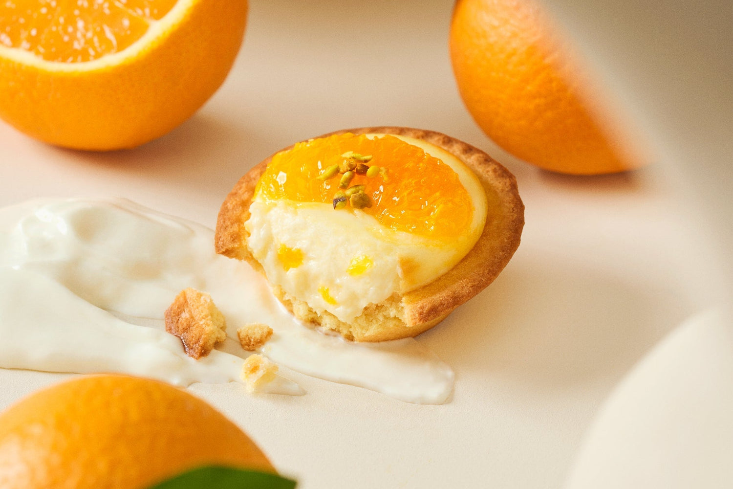 【BAKE CHEESE TART】7/1（火）発売「焼きたてタルト オレンジヨーグルトチーズ」