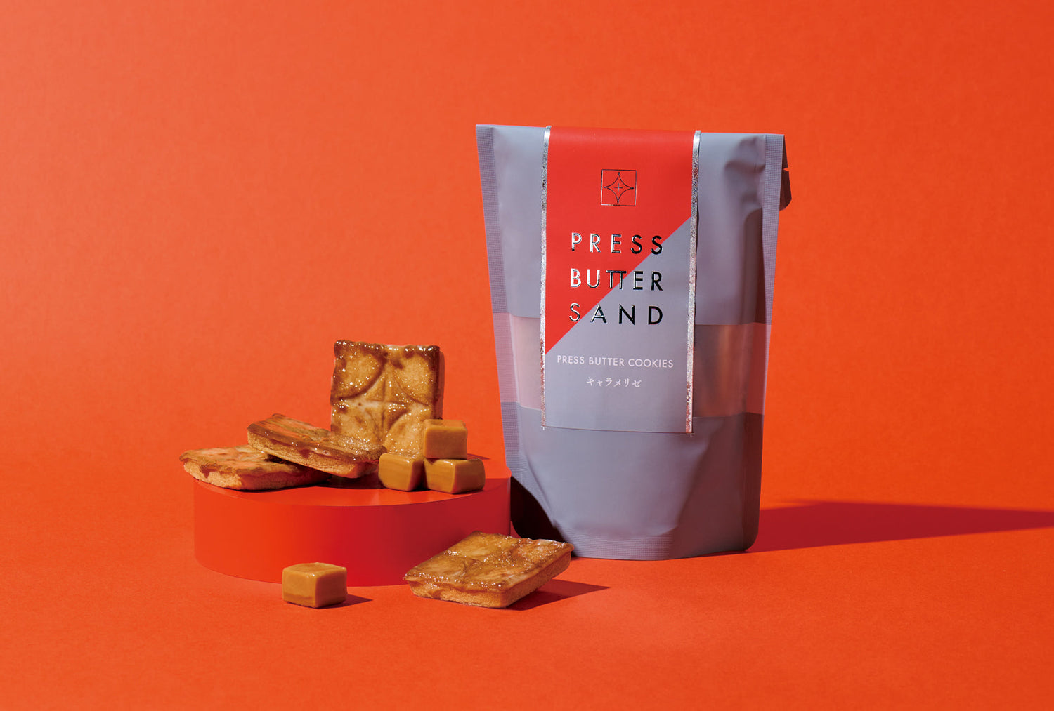 【PRESS BUTTER SAND】店舗限定・9/1発売「プレスバタークッキー〈キャラメリゼ〉」店舗で香ばしく焼き上げた特別な一枚
