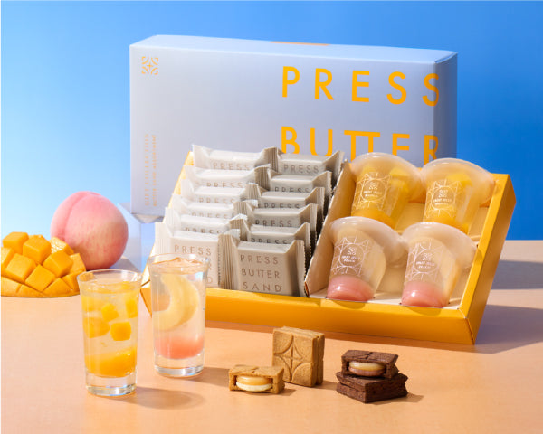 【PRESS BUTTER SAND】お中元・夏ギフト／涼やかなフルーツジュレや、アイスクリームのセットも登場｜6月1日（月）より販売