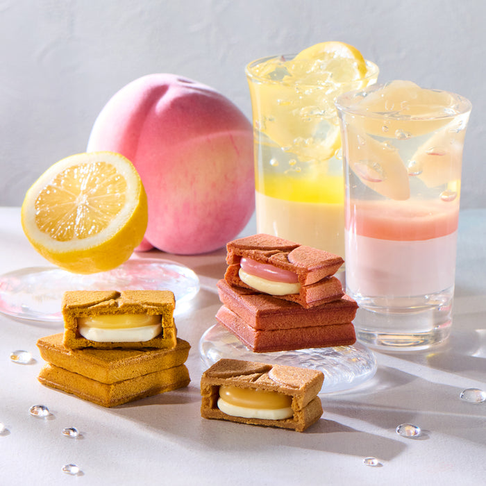 【お中元にぴったり！】桃とレモンのフルーツジュレ付き、バターサンドセット PRESS BUTTER SAND／プレスバターサンド「バターサンド