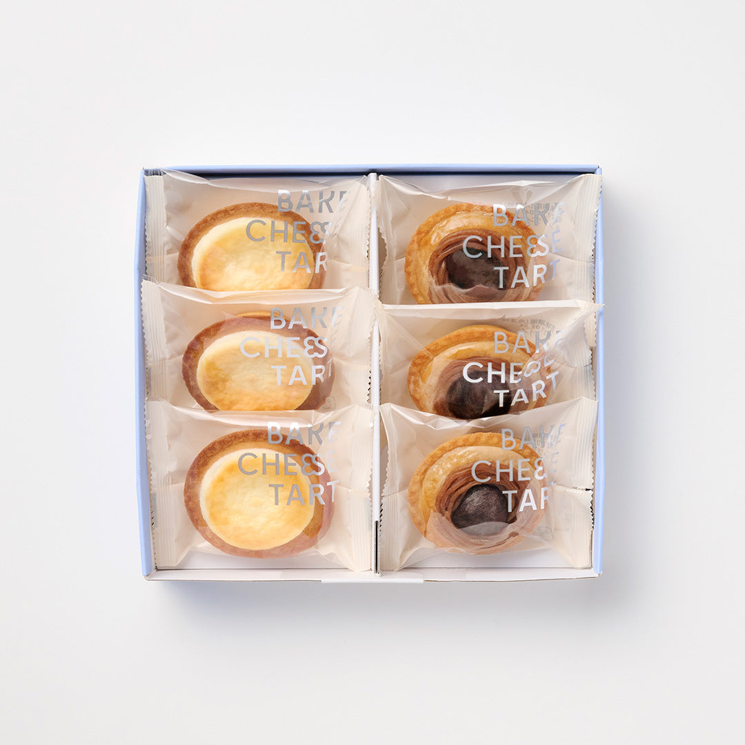 チーズタルト6P BOX〈オリジナルチーズタルト3個・モンブランチーズタルト3個〉