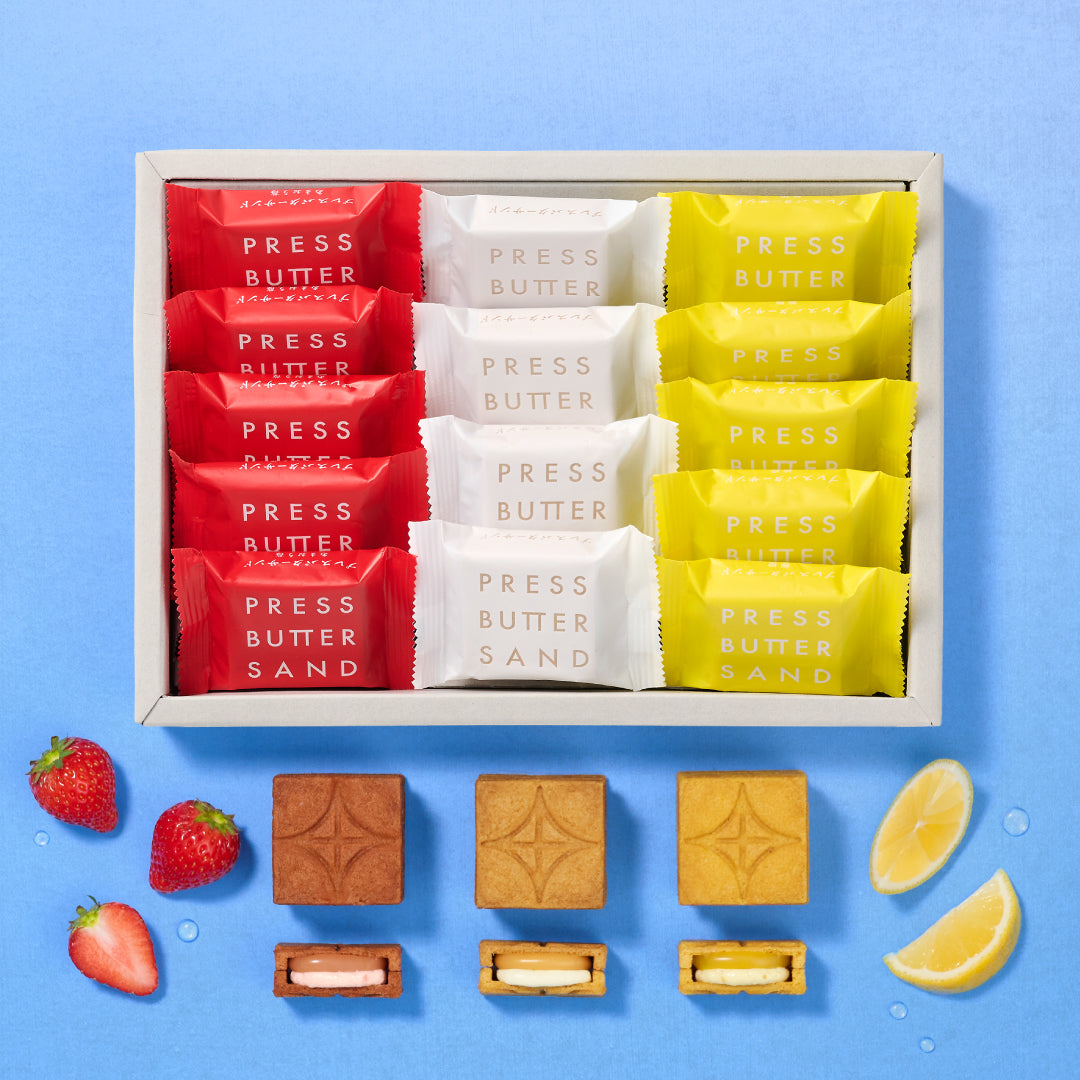 バターサンド3種詰合せ〈あまおう苺・檸檬〉14個入