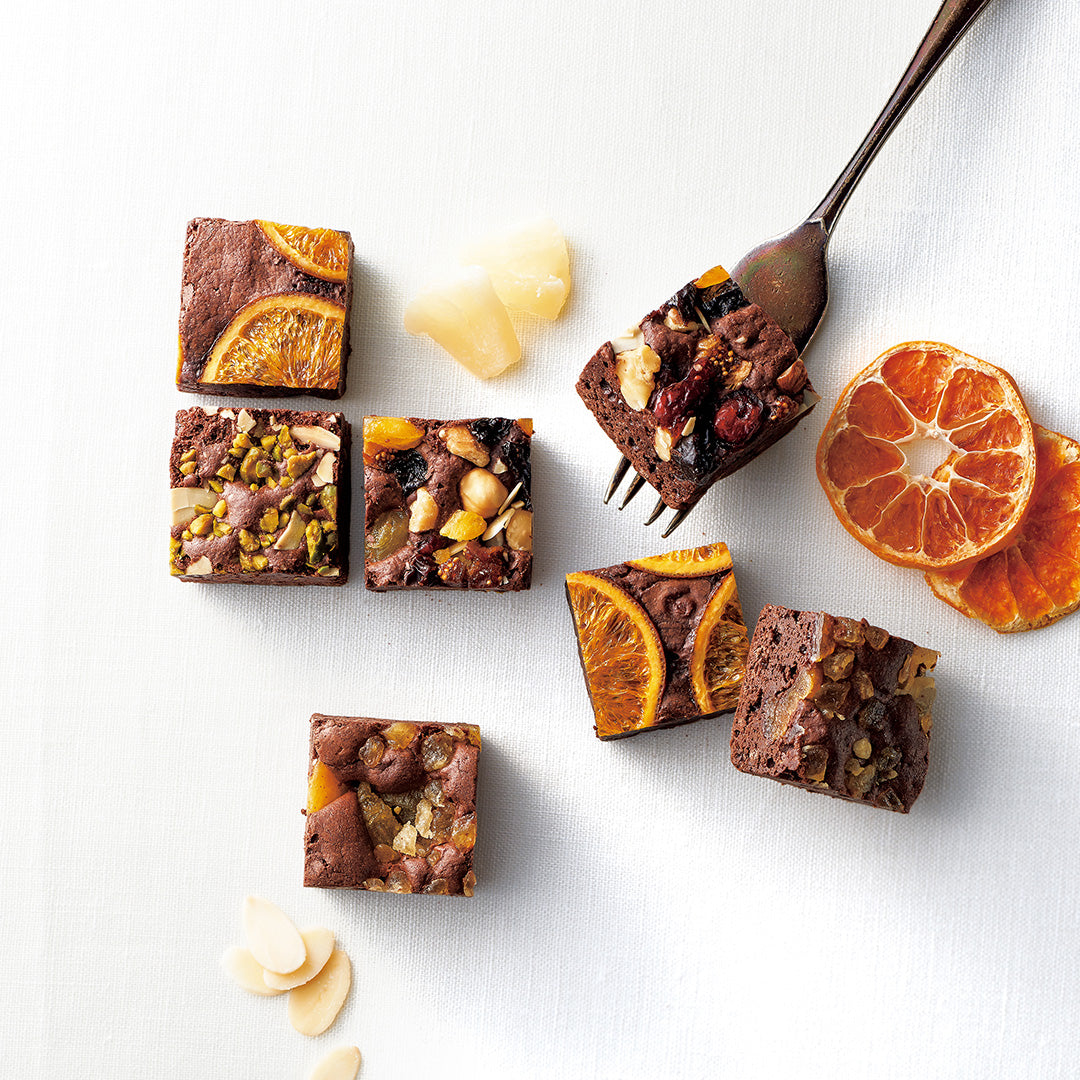 【ホシフルーツ】ナッツとドライフルーツの贅沢ブラウニー ６個