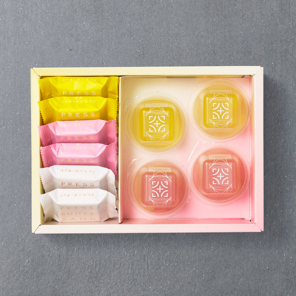 バターサンド・フルーツジュレ詰合せ〈桃・檸檬〉 10個入
