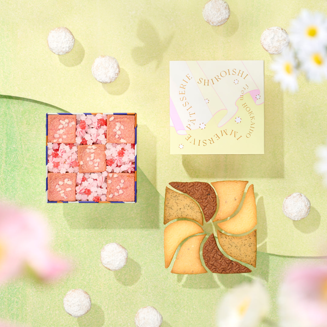 しろいし洋菓子店のクッキー缶～野花のスケッチ～