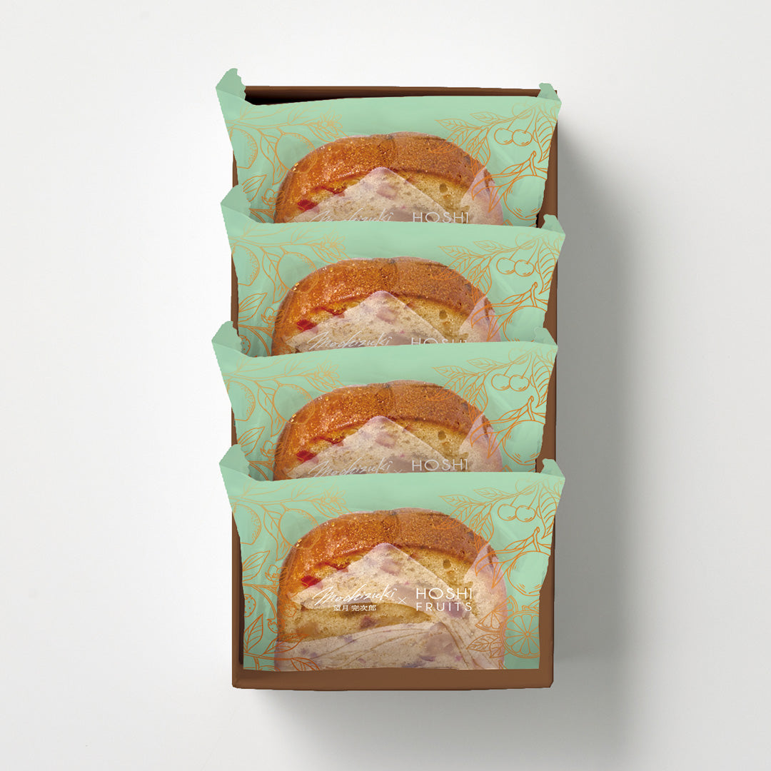 【ホシフルーツ】望月シェフ×ホシフルーツ 7種のフルーツが詰まった「デザートパウンドケーキ」4個