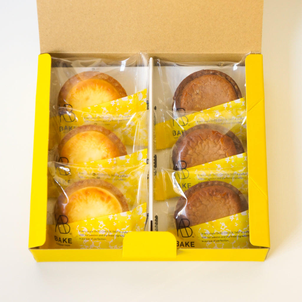 BAKE CHEESE TART チーズタルト6P BOX（チーズタルト3個・チョコレート